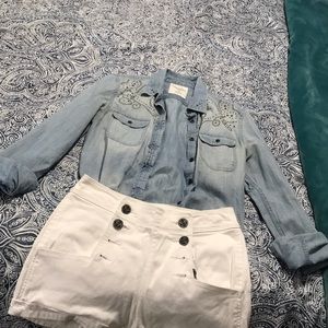 American Eagle Jean button up